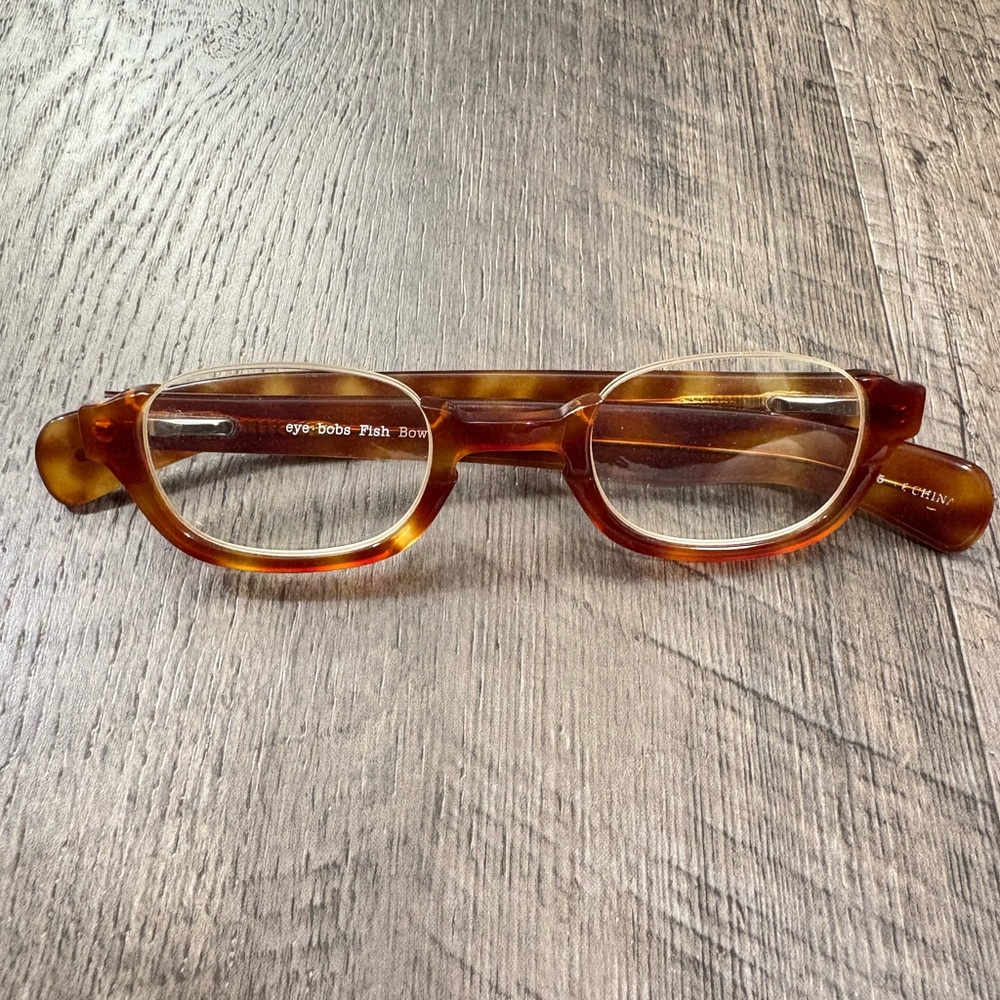 EYEBOBS Fish Bowl Designer Reading Eye Glasses 2134-T6 1.85 Power Tortoise